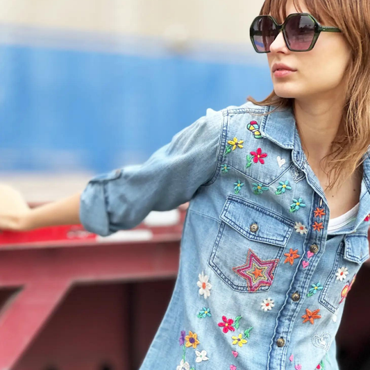 the starla embroidered shirt