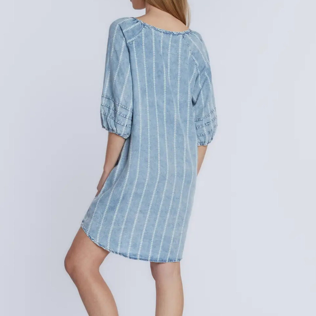 the rory stripe tencel dress