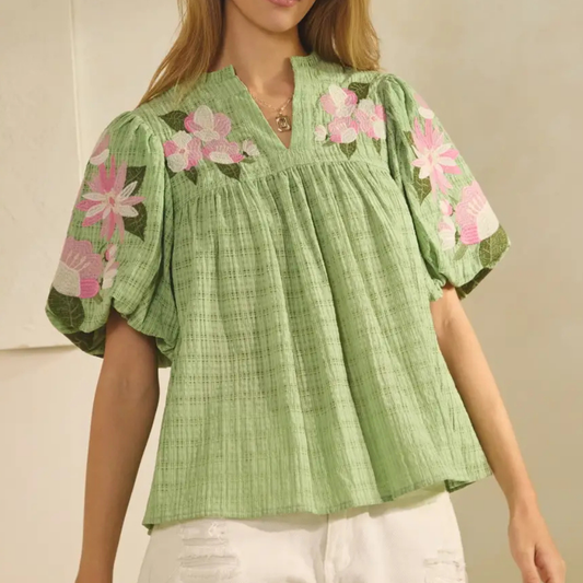the suzanne embroidered blouse