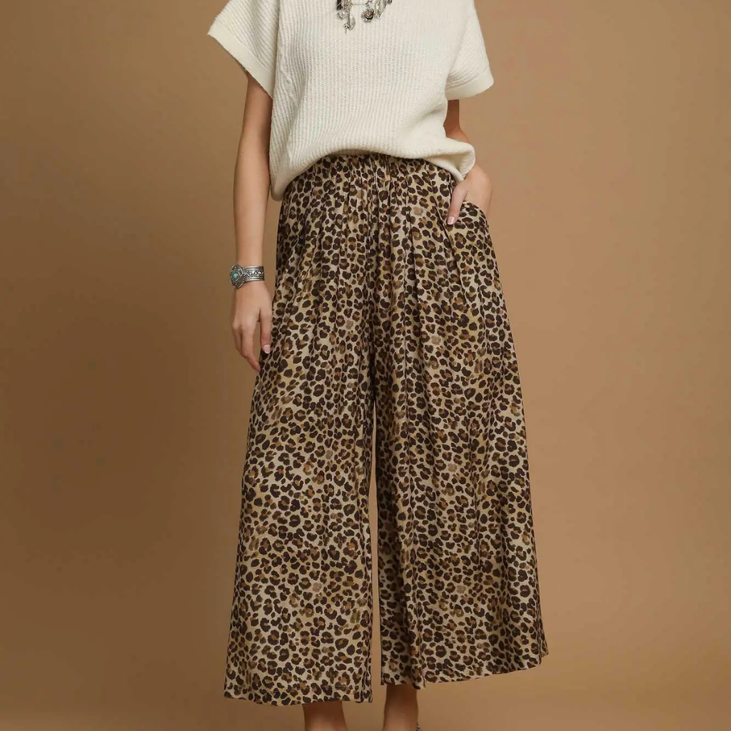 豹柄　NOREMID LEOPARD PANTS M BEAUDRM Men's Leopard Cheetah Pants Drawstring Elastic Waist