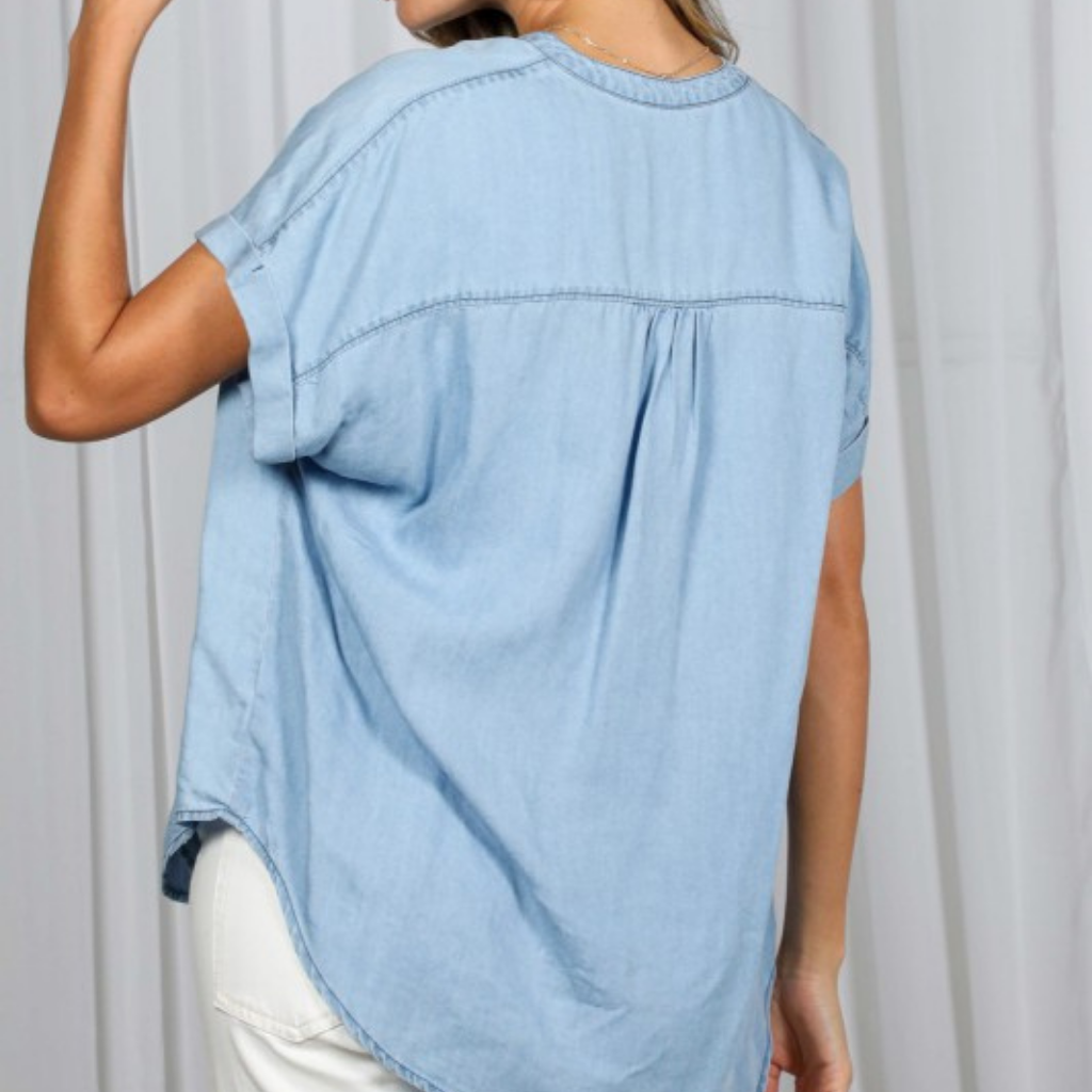 the andrea tencel blouse