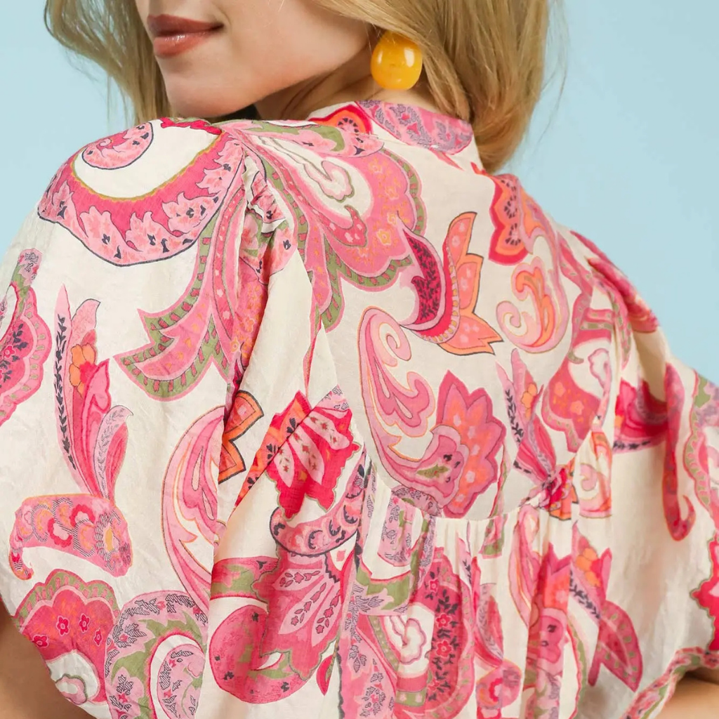 the halle paisley top