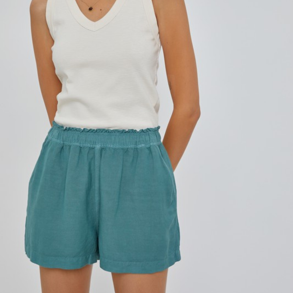 the gia shorts in teal