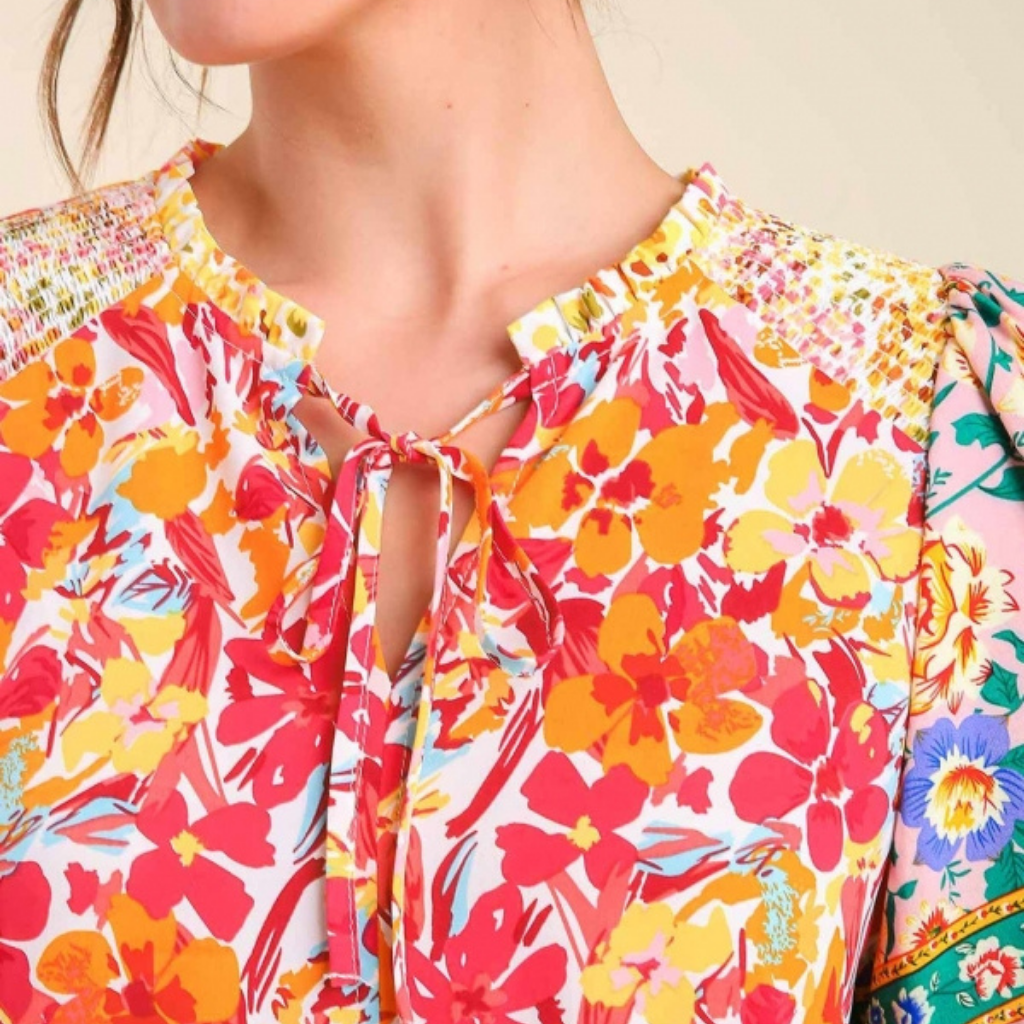 the joni patchwork blouse