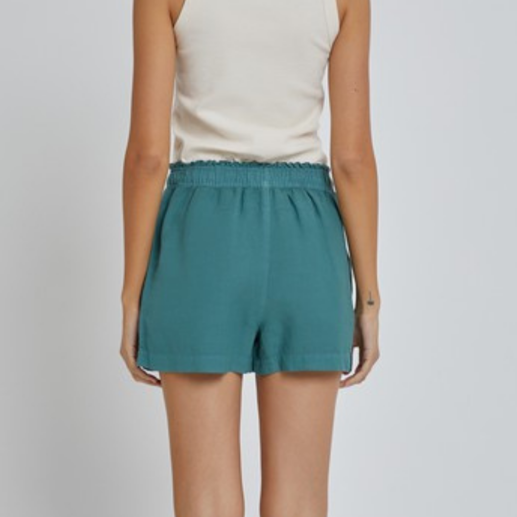 the gia shorts in teal