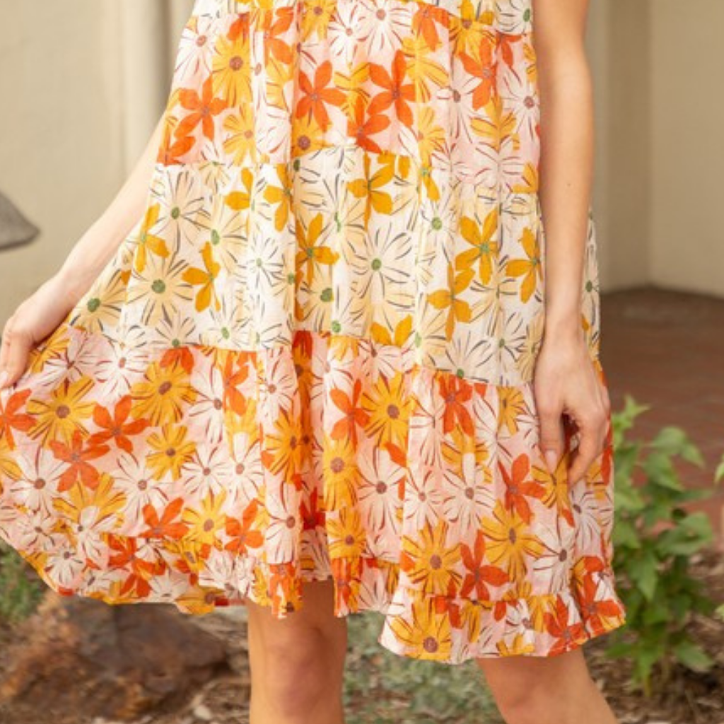 the cora tiered dress