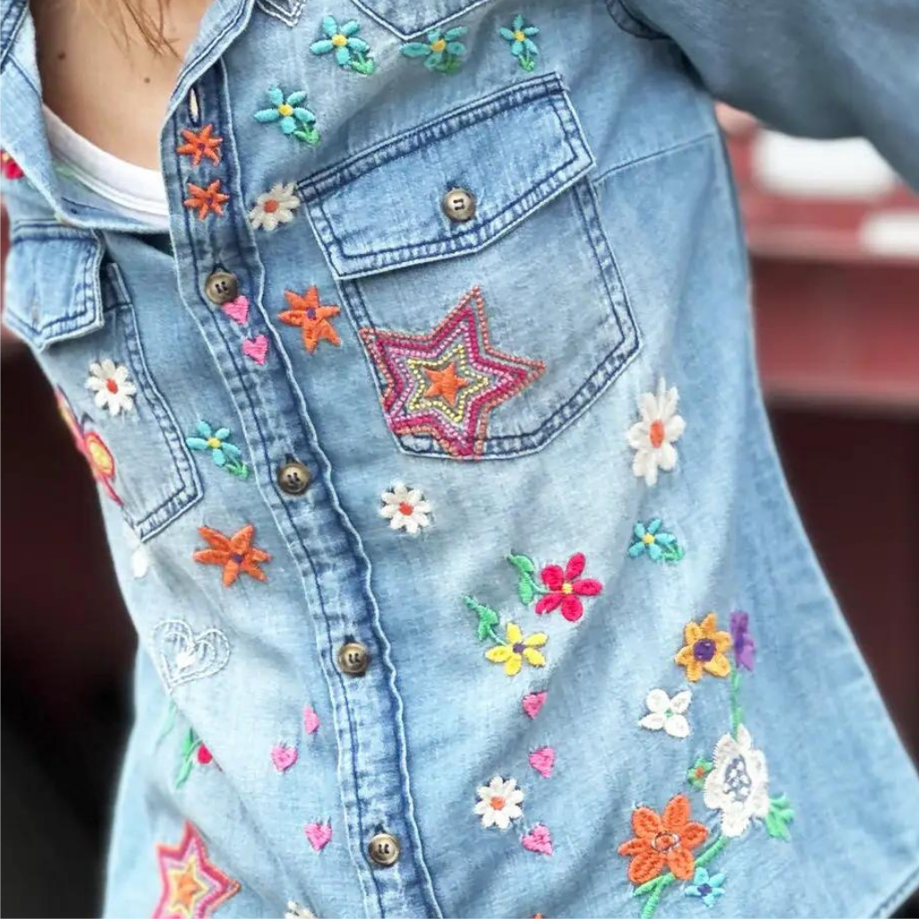 the starla embroidered shirt