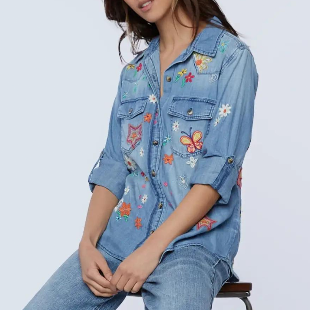 the starla embroidered shirt