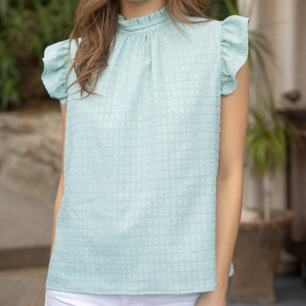 the annie blouse in sky