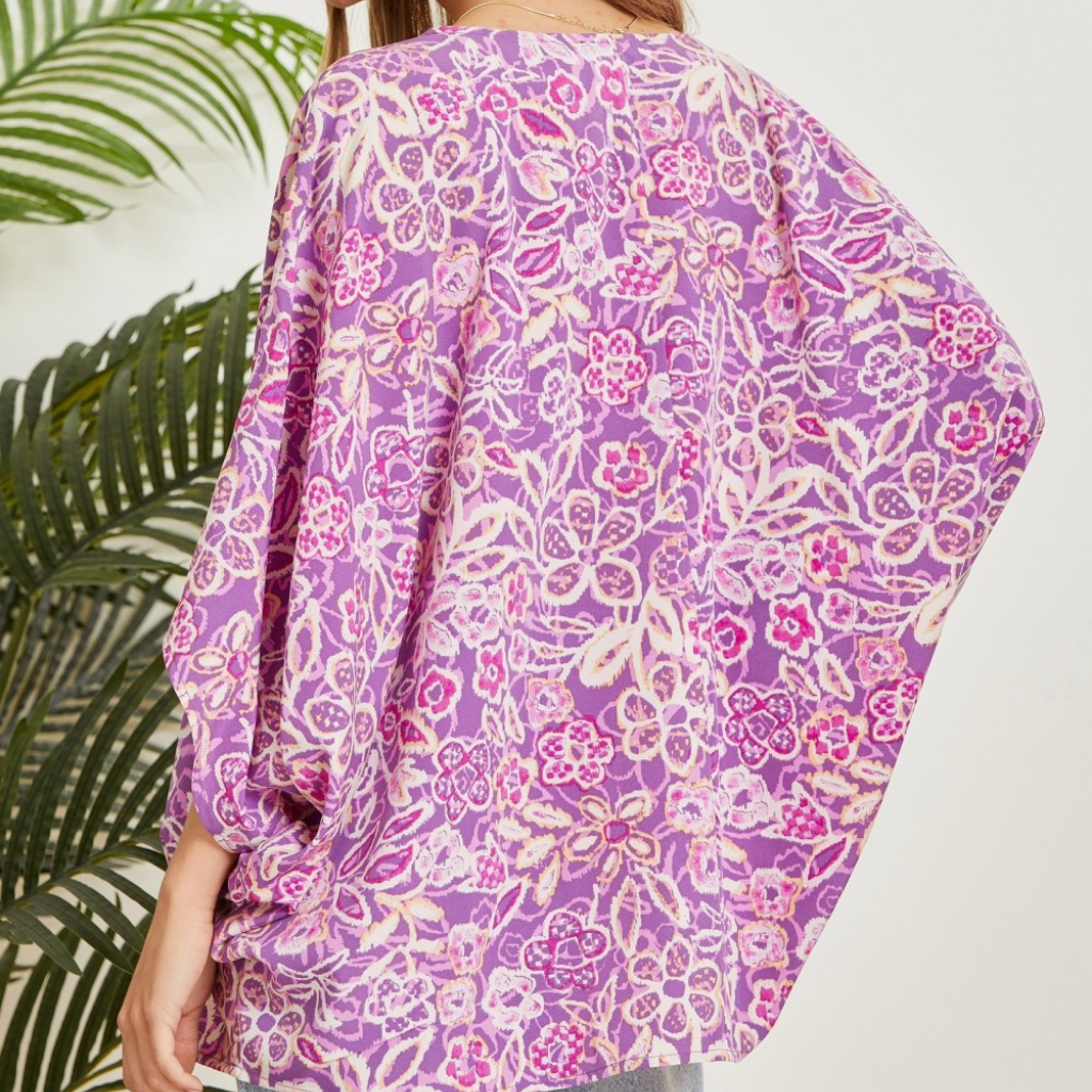 the violet floral tunic