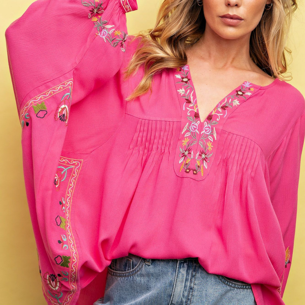 the celeste embroidered blouse