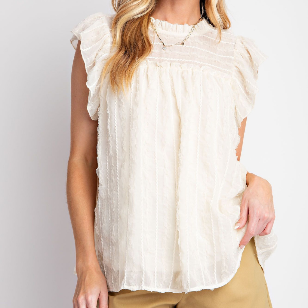 the lucy blouse in ivory
