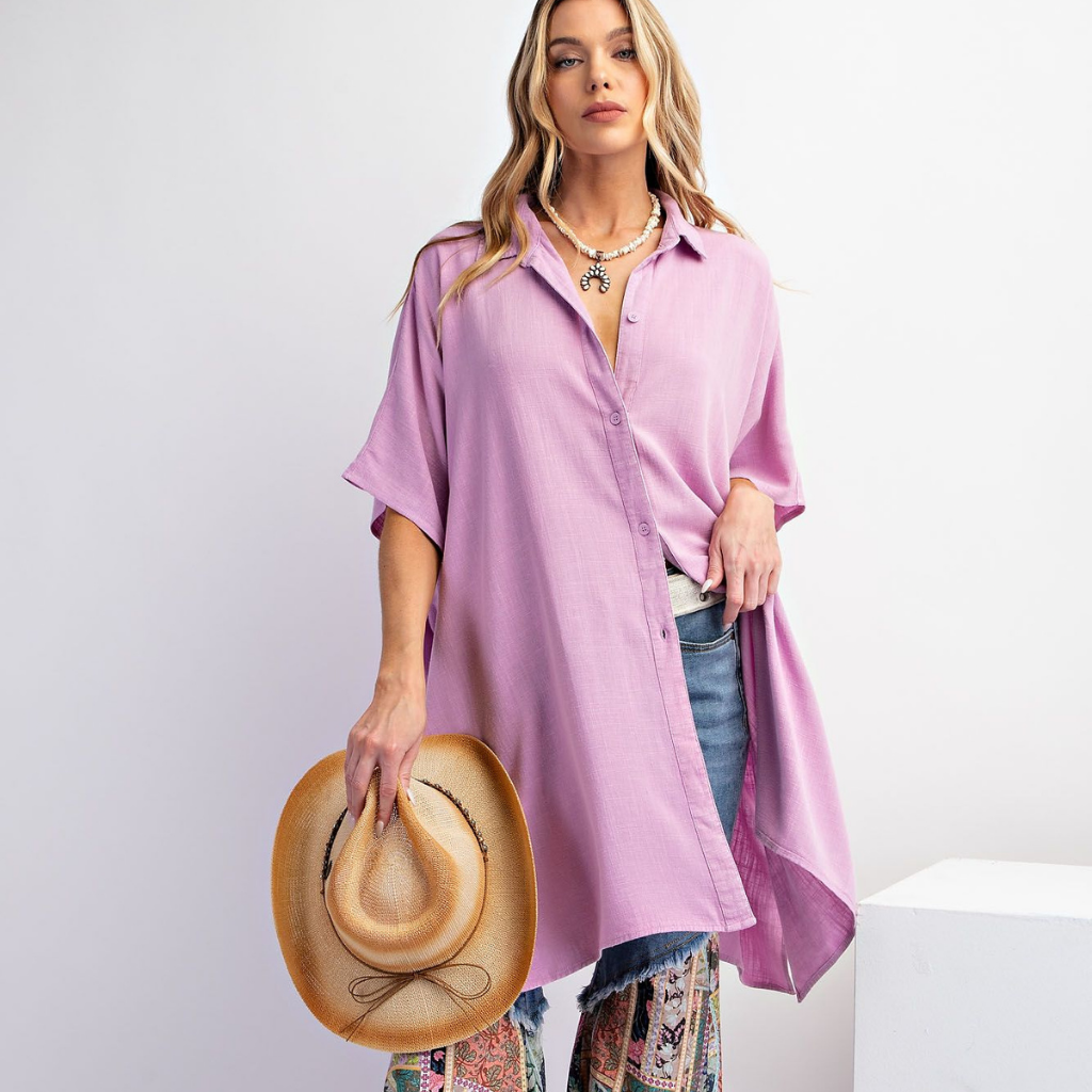 the delia lavender tunic