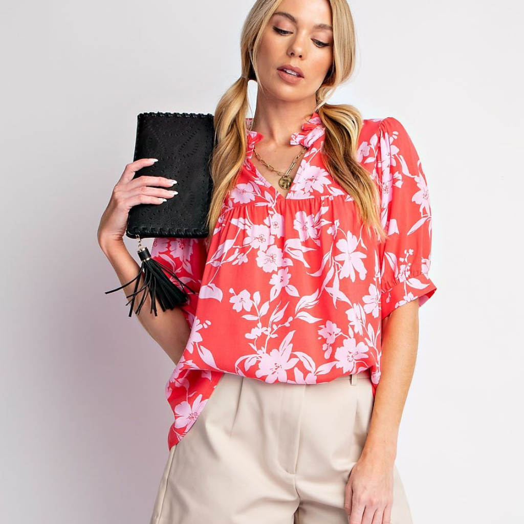 the riley floral blouse