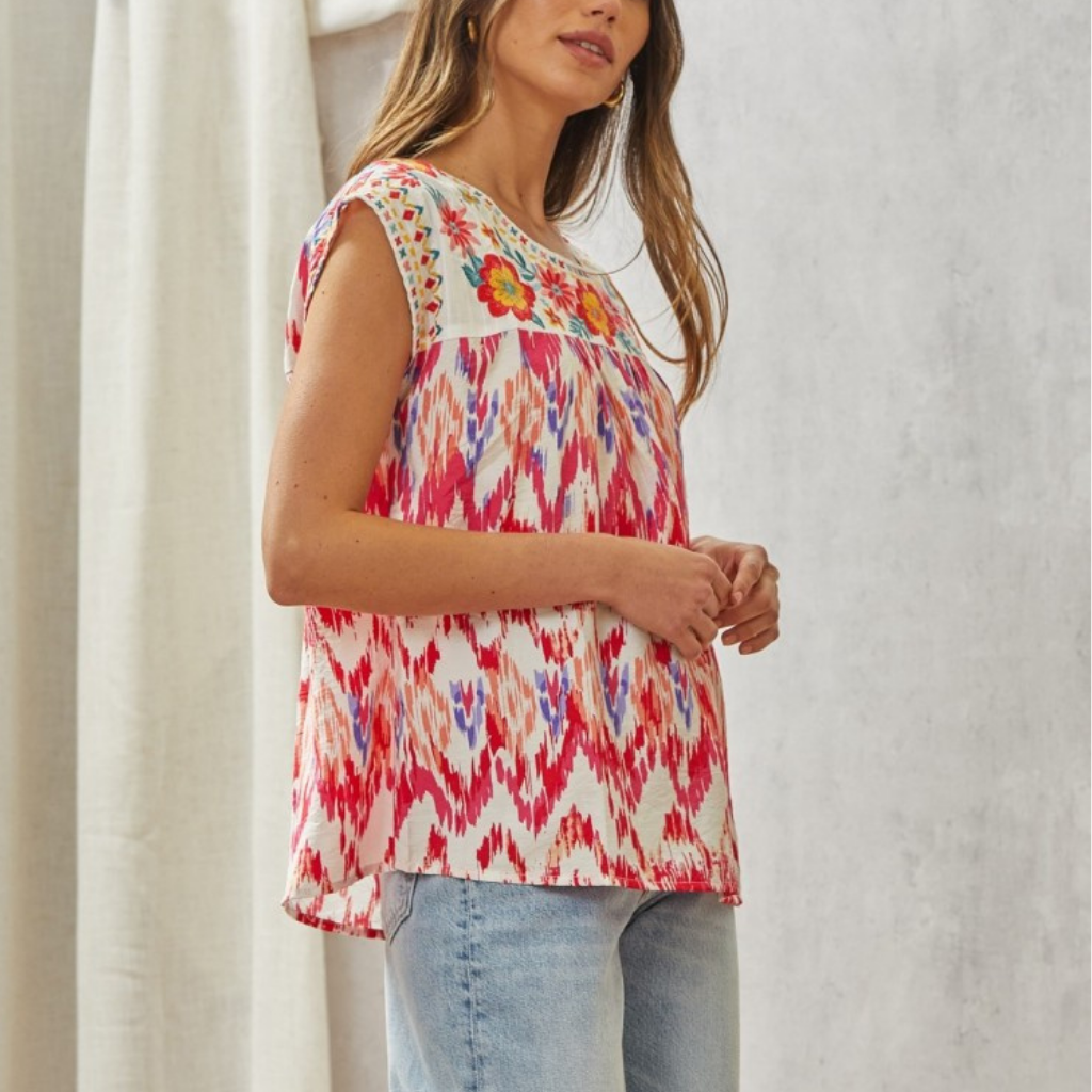 the margo embroidered top