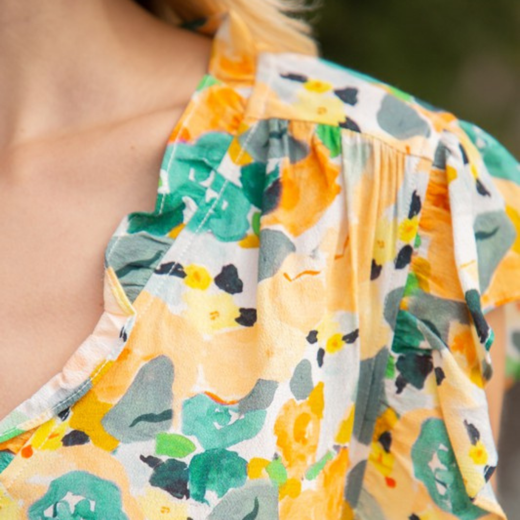 the lilian floral blouse