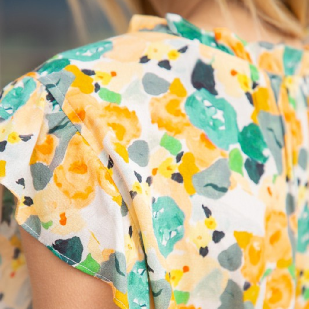 the lilian floral blouse