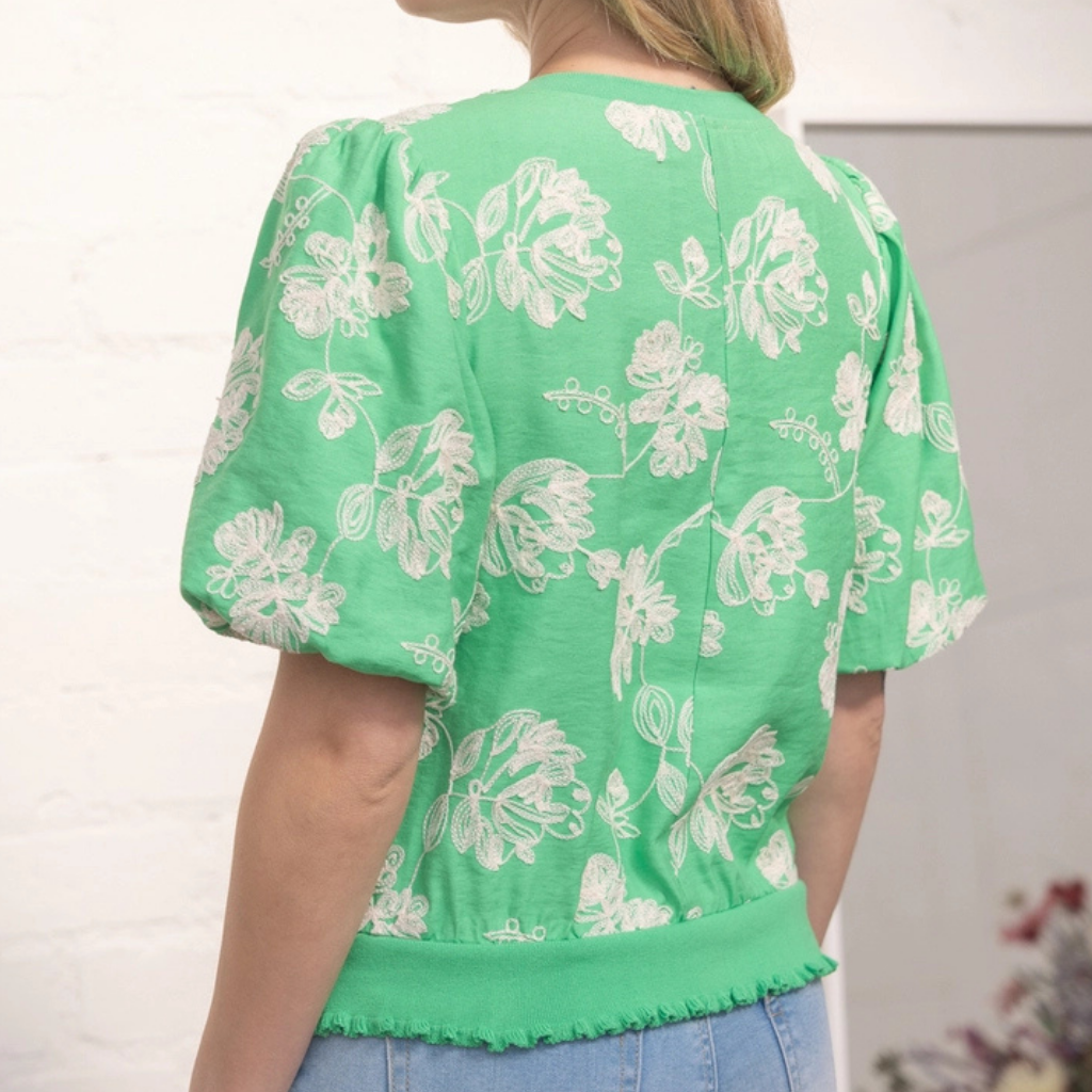 the morgen embroidered blouse
