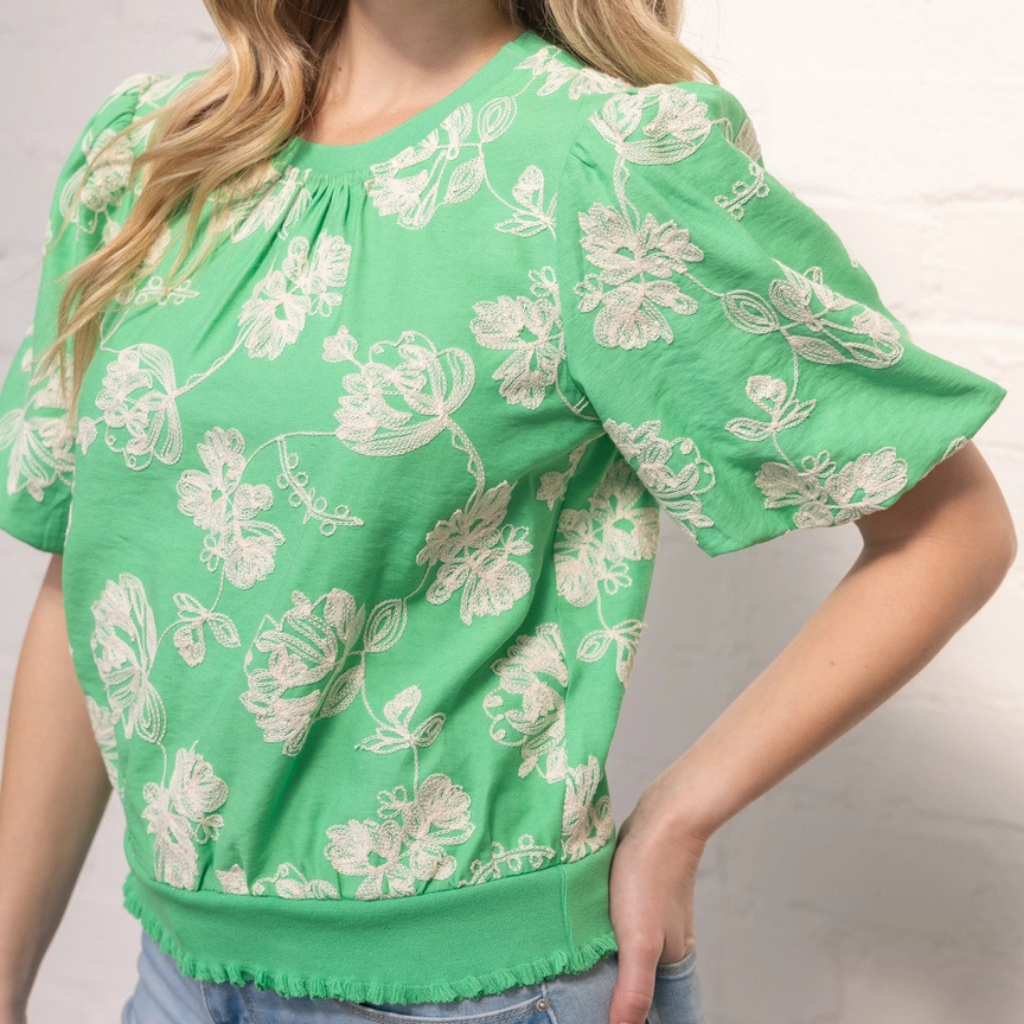 the morgen embroidered blouse
