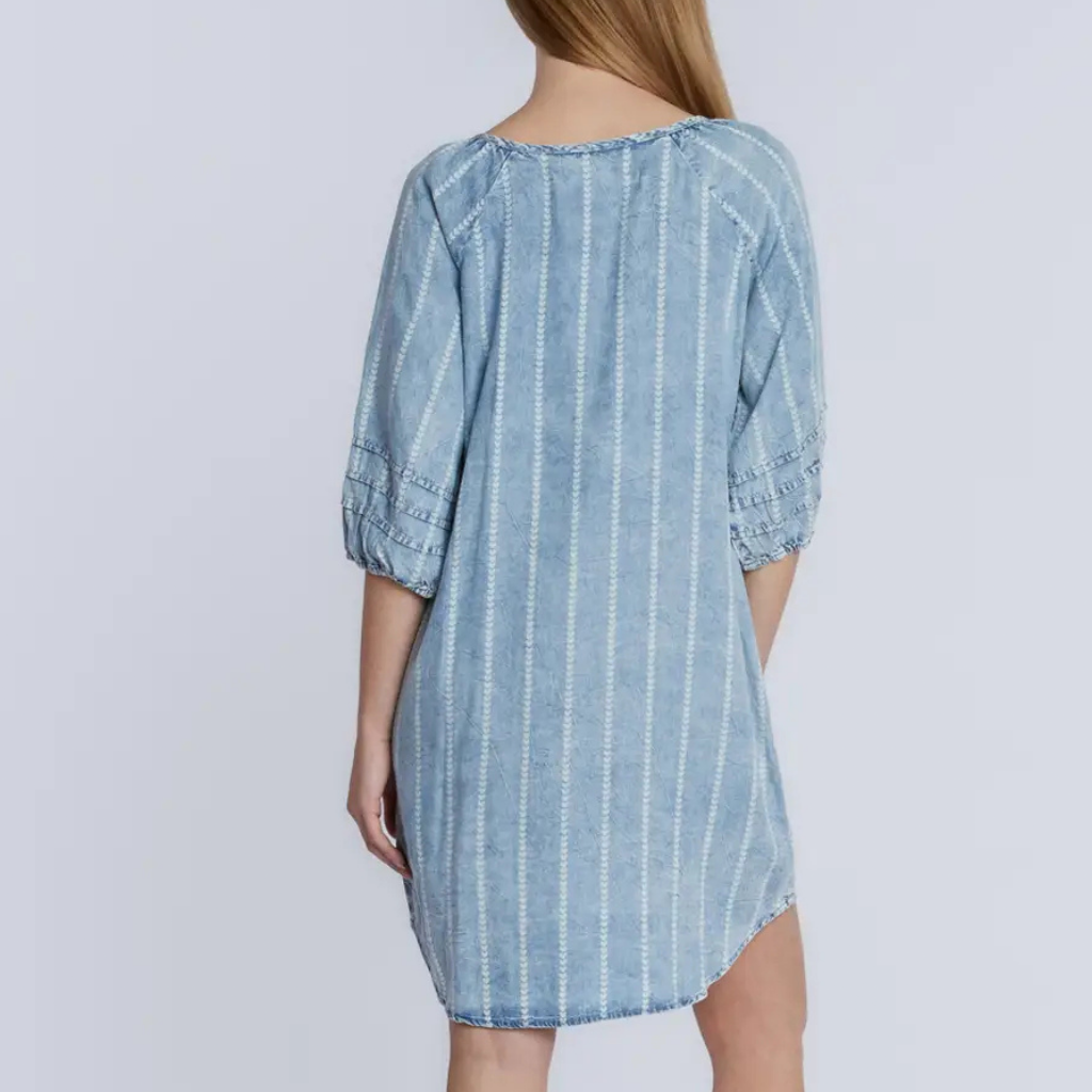 the rory stripe tencel dress