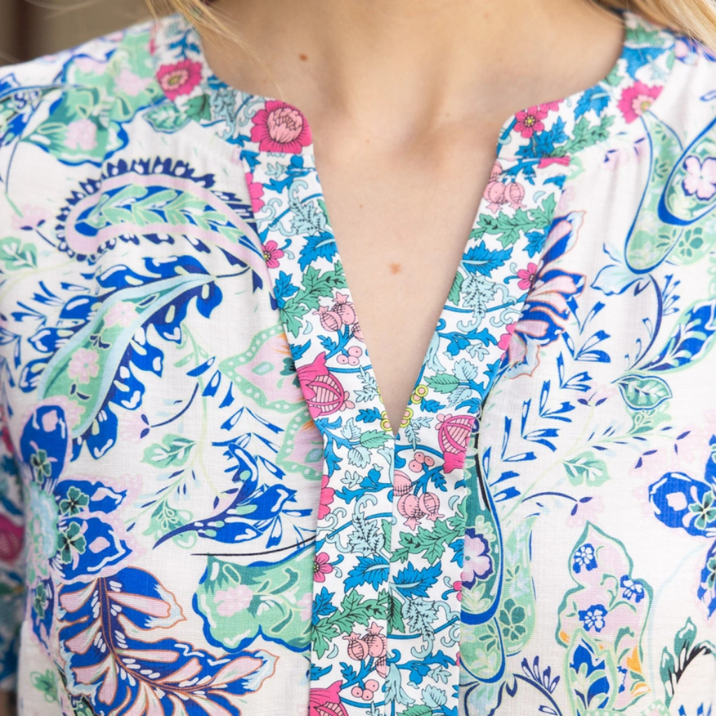 the sara floral tiered dress