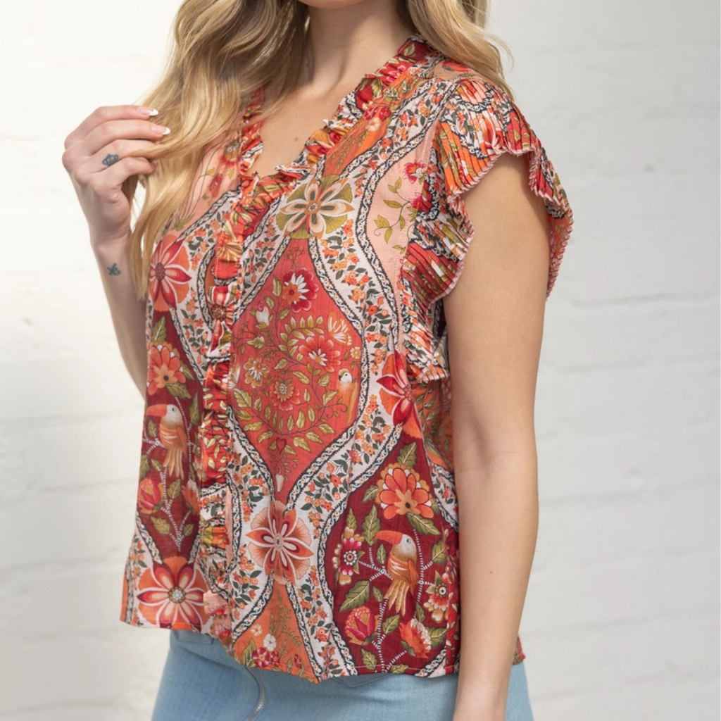 the alice red mix top