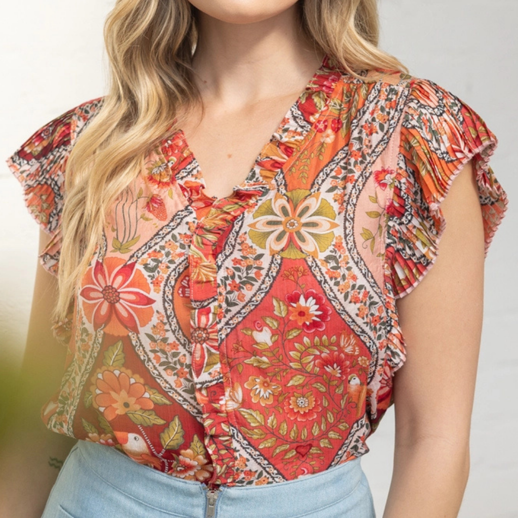 the alice red mix top