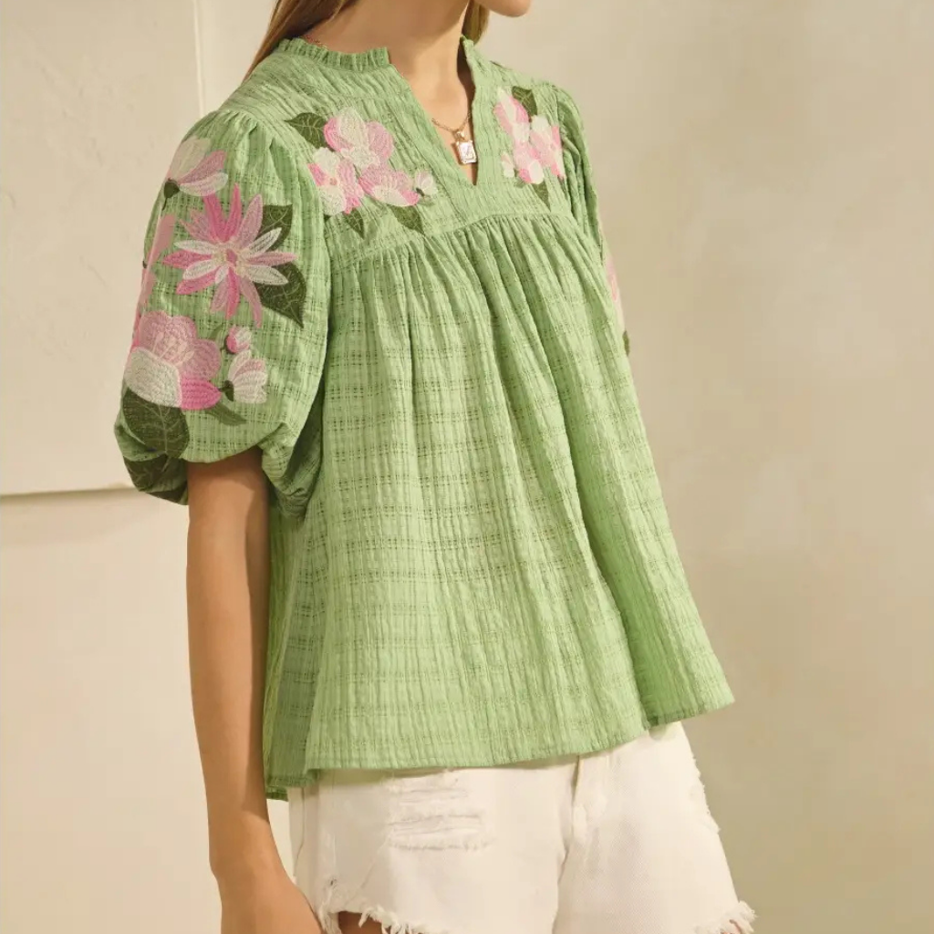 the suzanne embroidered blouse