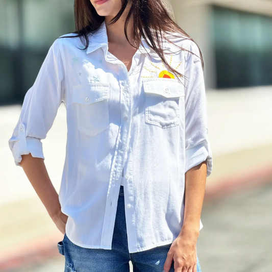 the suri sunshine shirt in white