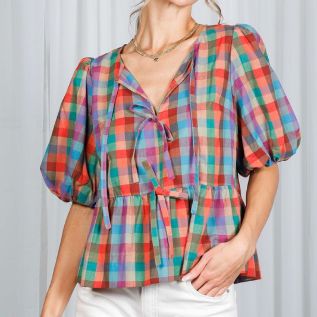 the lottie peplum top