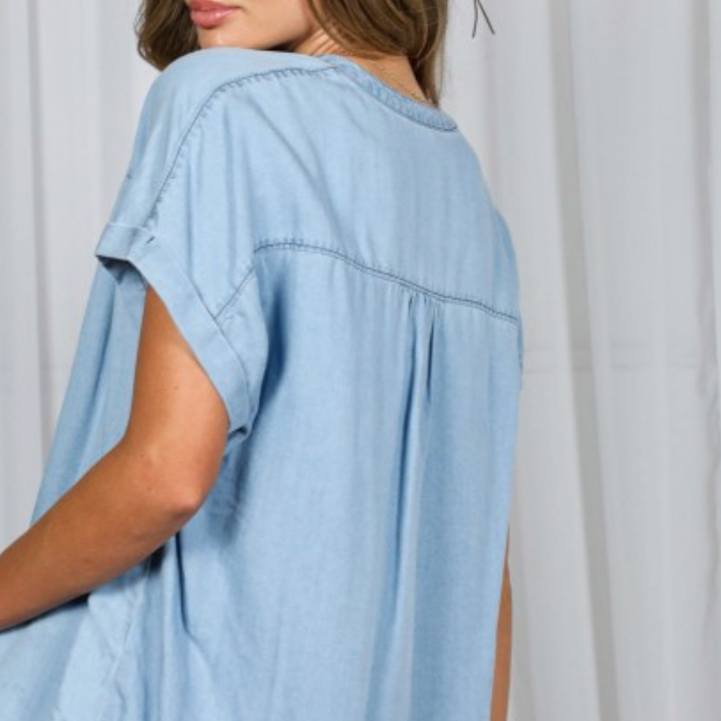 the andrea tencel blouse