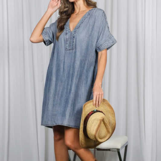 the lauren tencel dress
