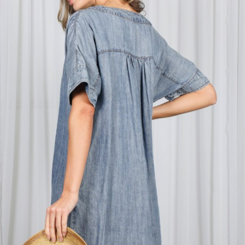the lauren tencel dress