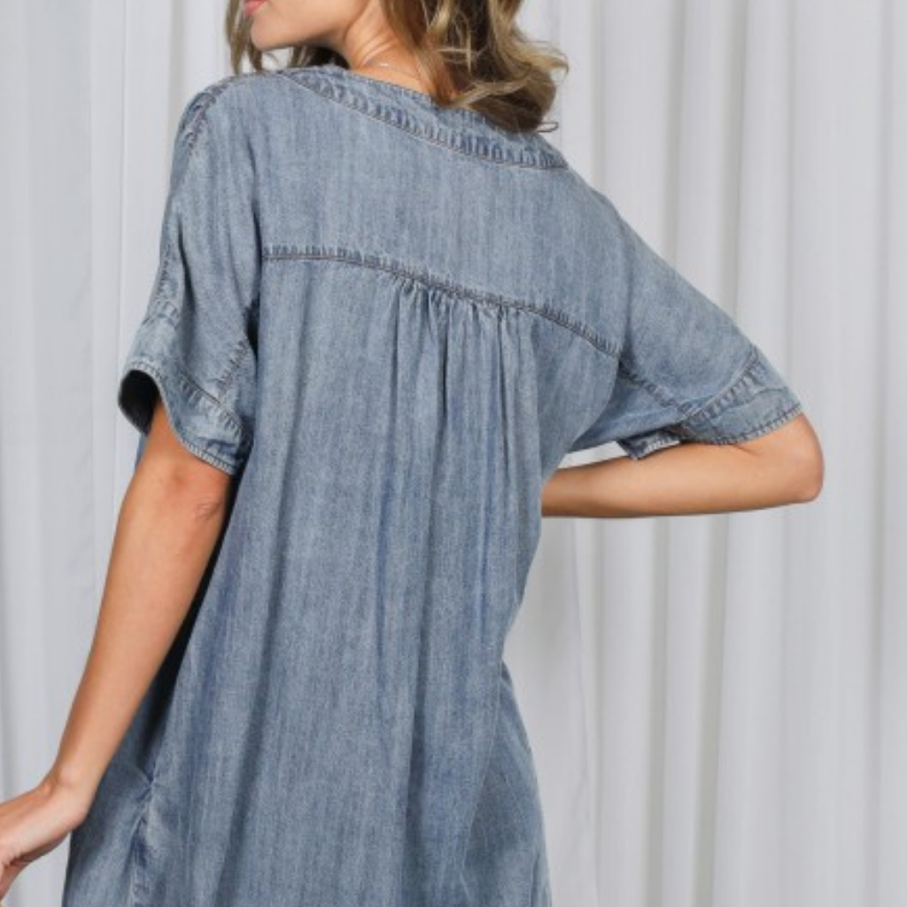 the lauren tencel dress