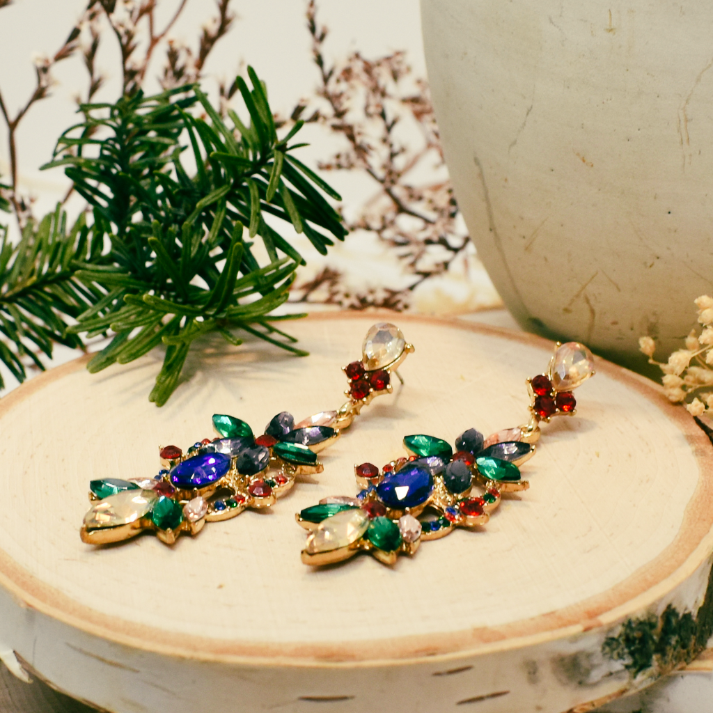 holiday statement earrings