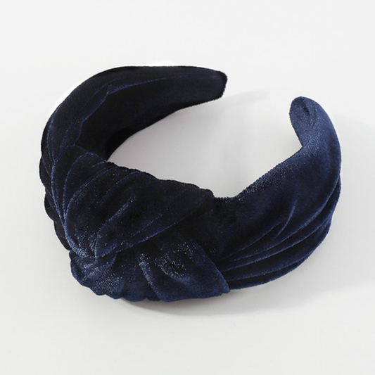the lennon headband in dark blue