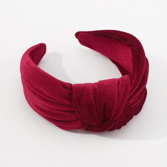 the lennon headband in cranberry