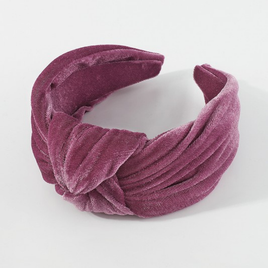the lennon headband in dusty purple