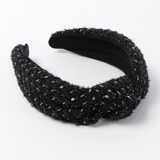 the carly headband in black