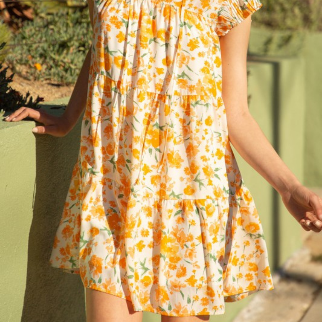 the edie floral dress