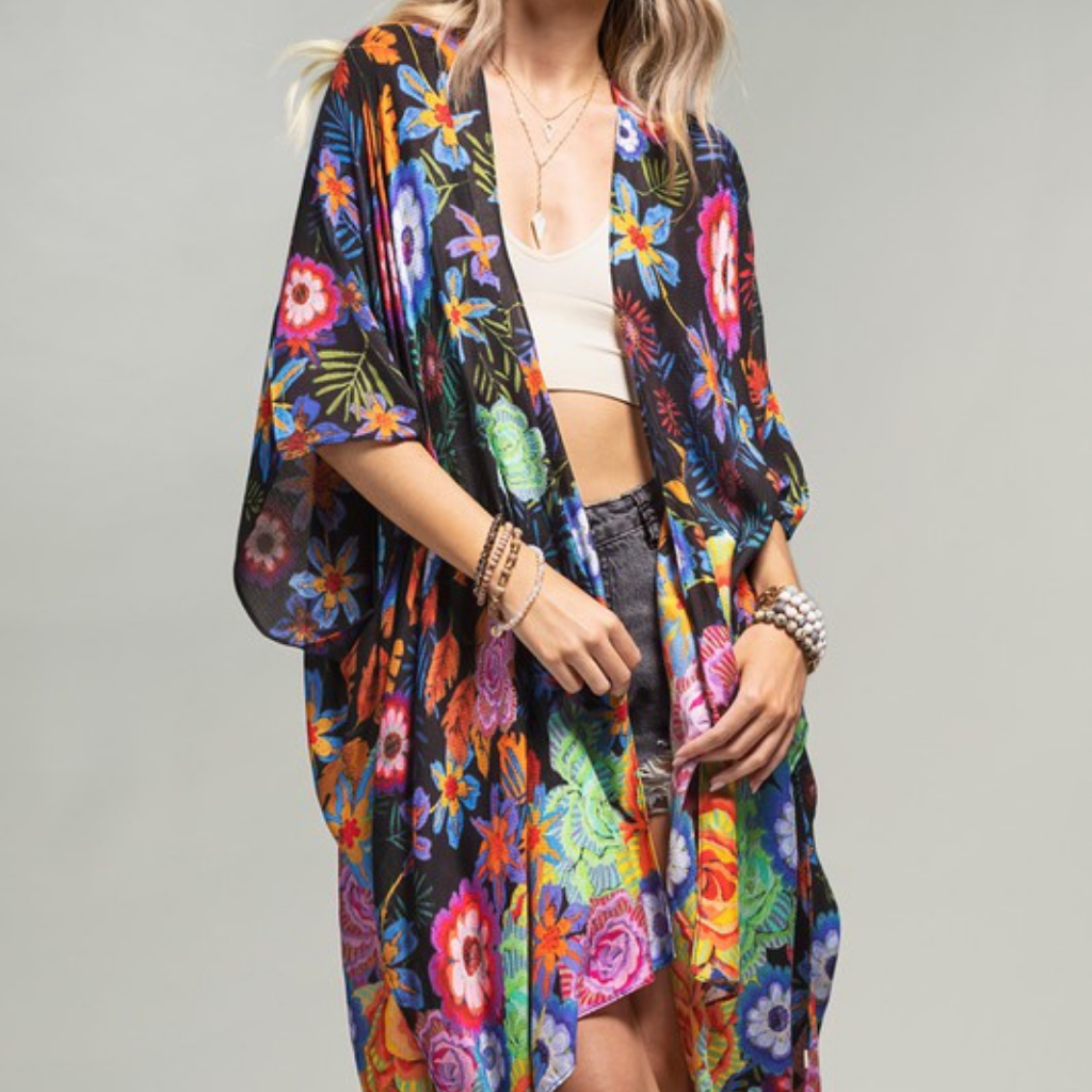 the kilah floral kimono