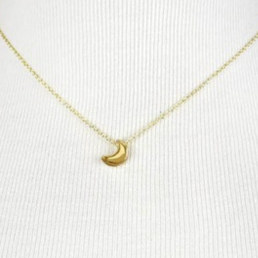 dainty crescent necklace