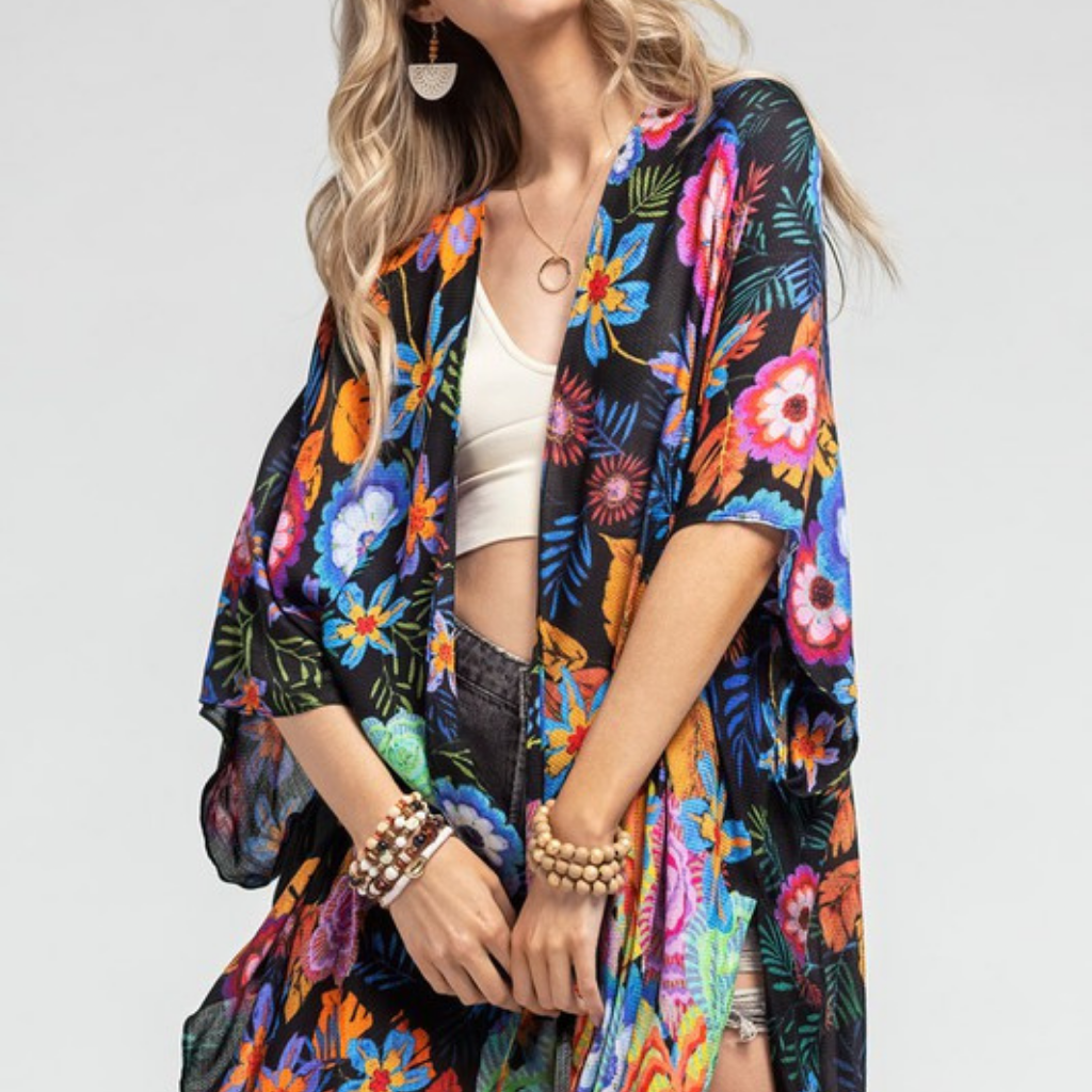 the kilah floral kimono