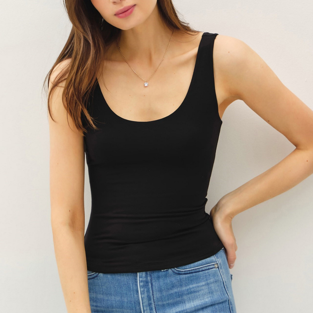 the sawyer tank in black