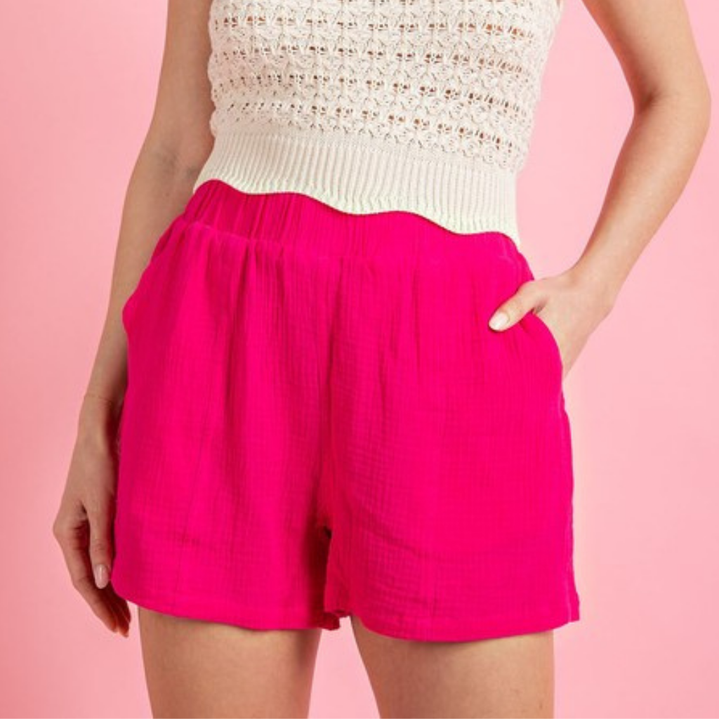 the sia shorts in hot pink