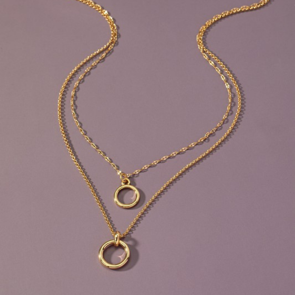 layered circles necklace