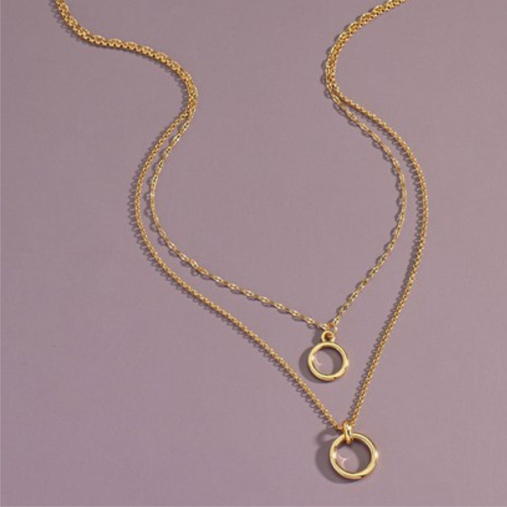 layered circles necklace