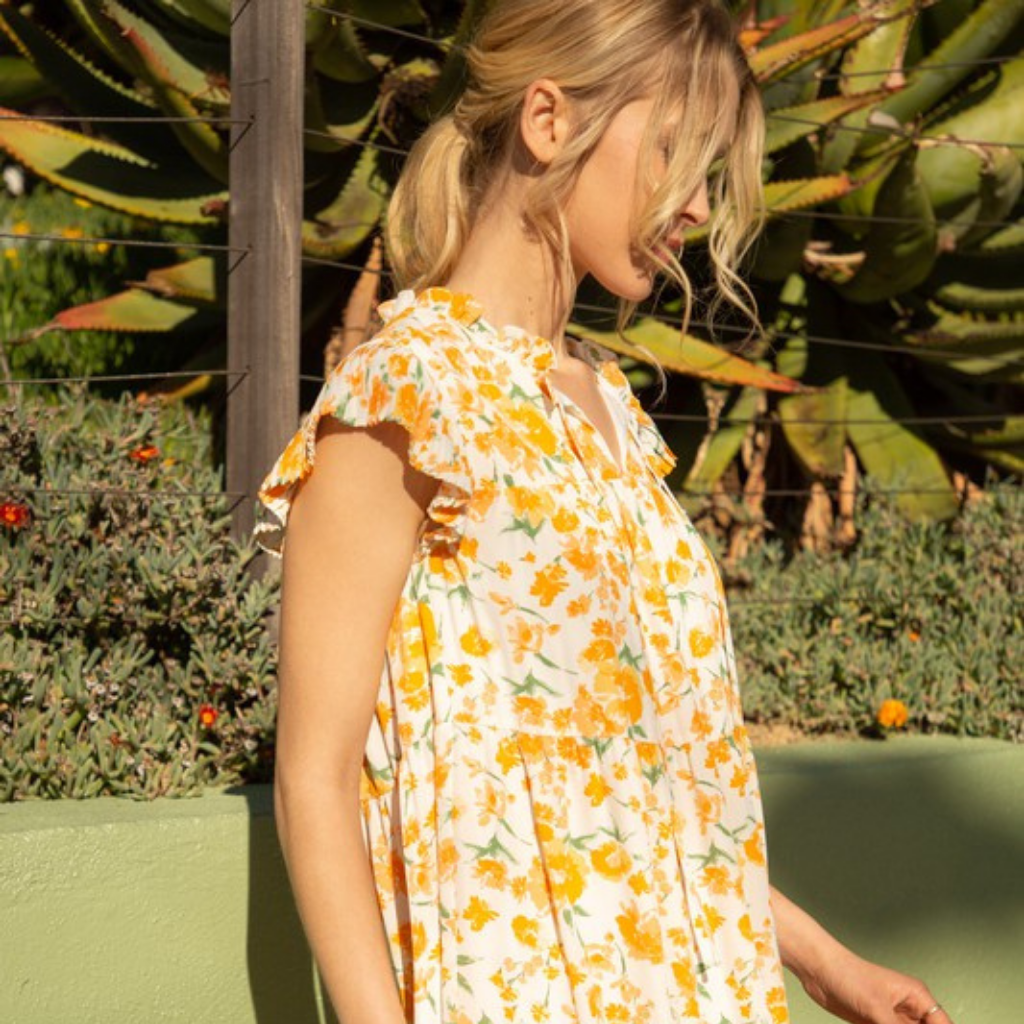 the edie floral dress