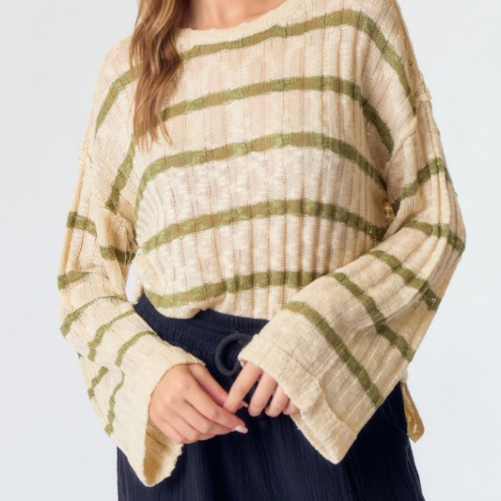 the kylie striped sweater