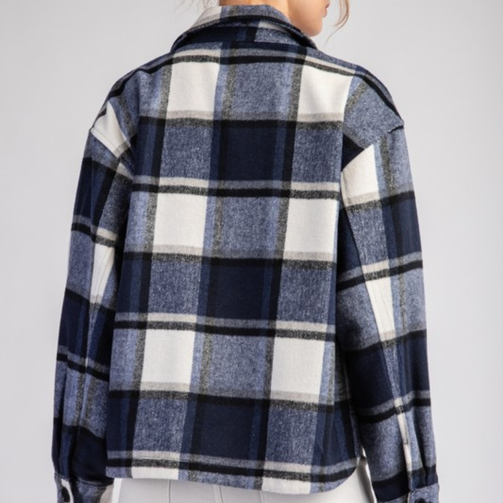 the alma plaid shacket